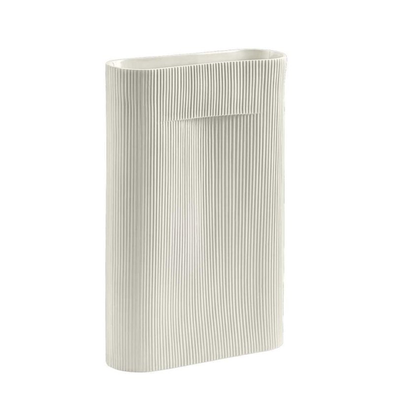 Ridge Vaas - Wit - Muuto Wit Steen