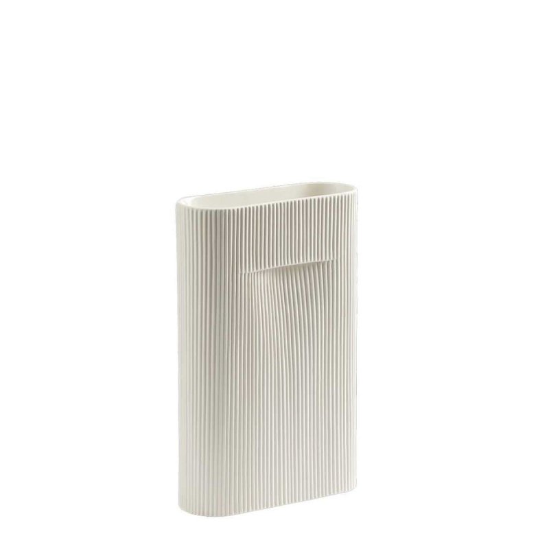 Ridge Vaas - Wit - Muuto Wit Steen