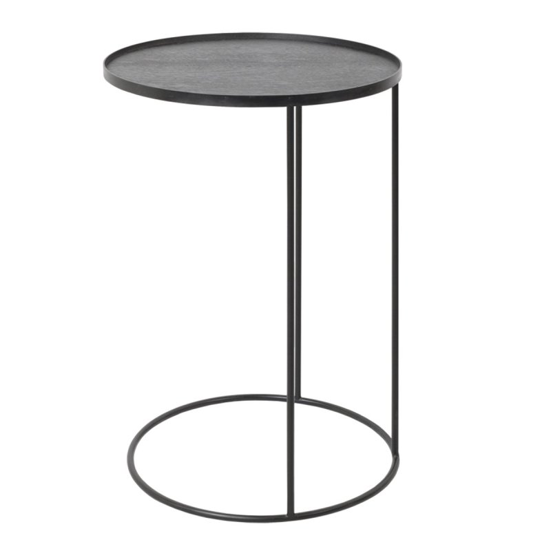 Round Tray - Ethnicraft Zwart Metaal