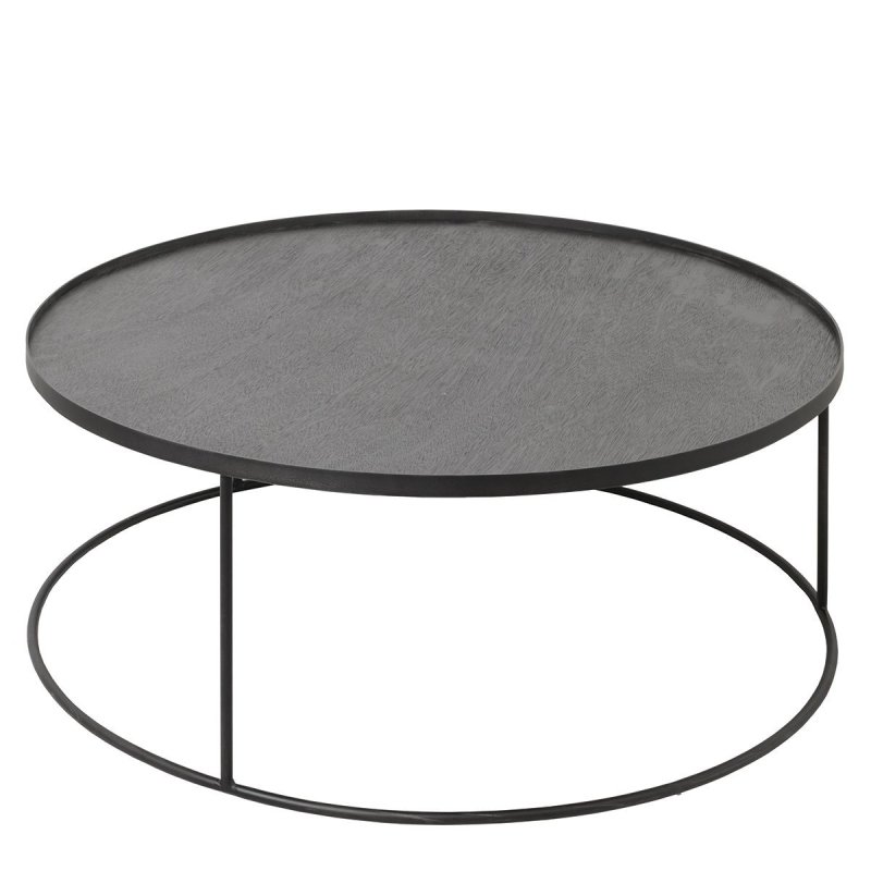 Round Tray Salontafel - Ethnicraft Zwart Metaal