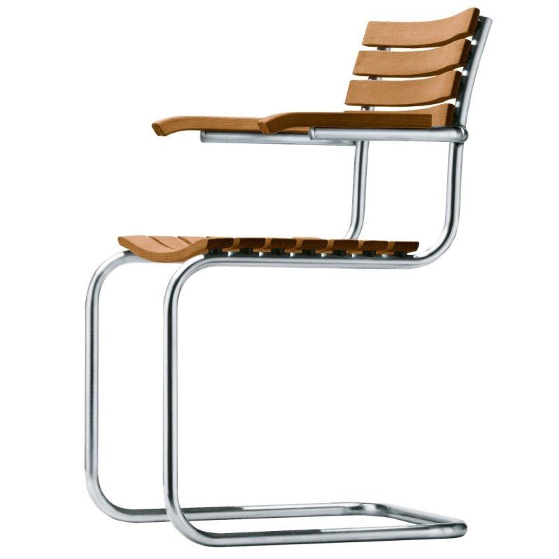 S40F Armstoel - Thonet Bruin Hout