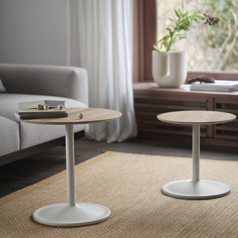 Soft Bijzettafel 48 - Eiken / Grijs