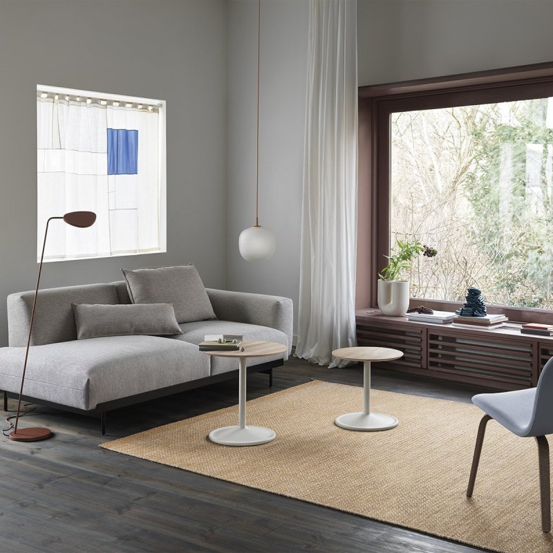 Soft Bijzettafel 48 - Eiken / Wit - Muuto Bruin