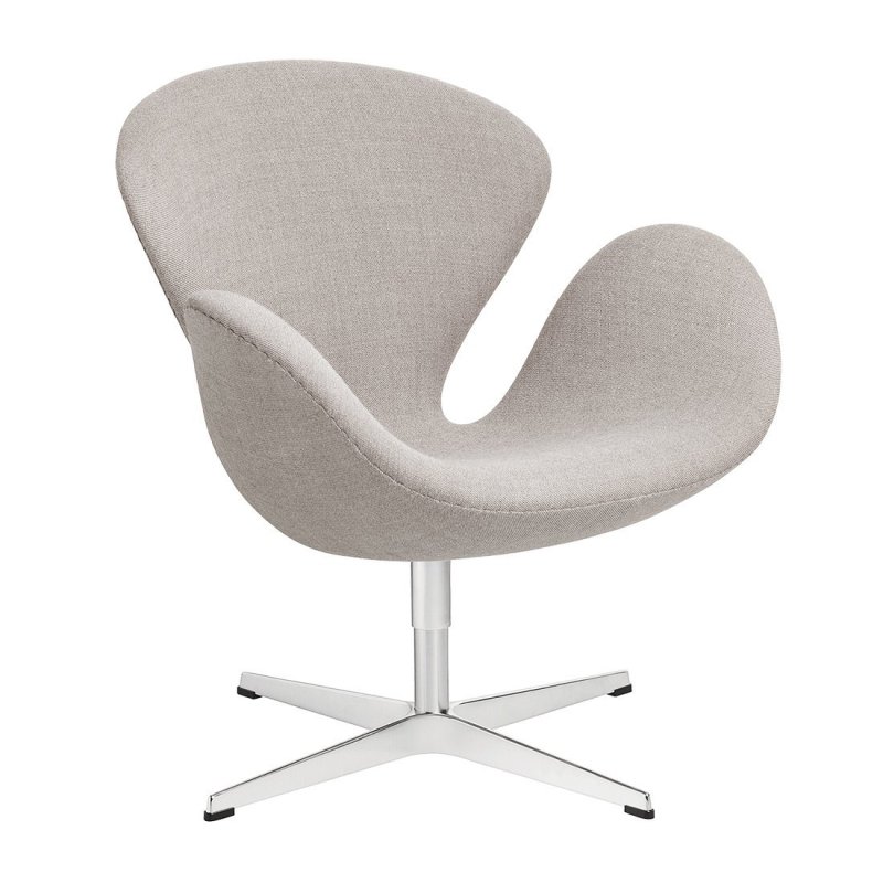 Swan Chair - Fritz Hansen Grijs Stof