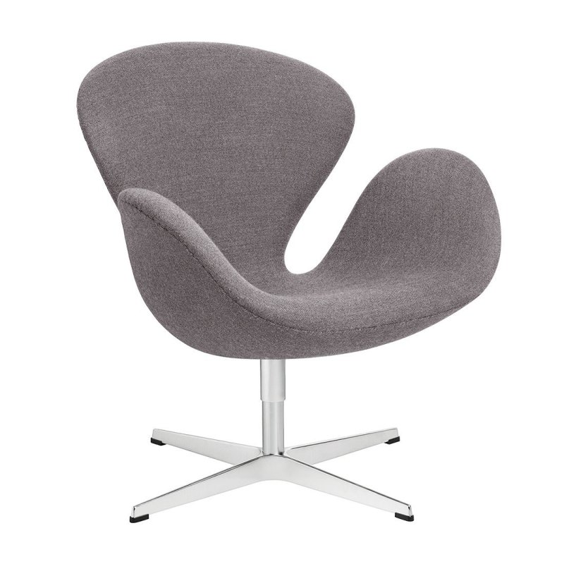 Swan Chair - Fritz Hansen Grijs Stof