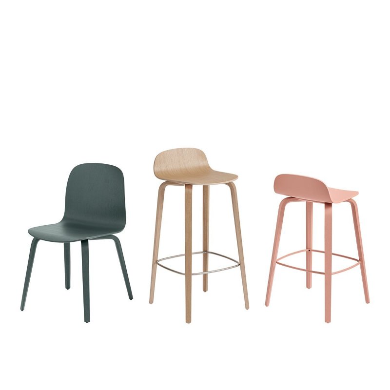 Visu Barkruk High - Muuto Bruin Hout