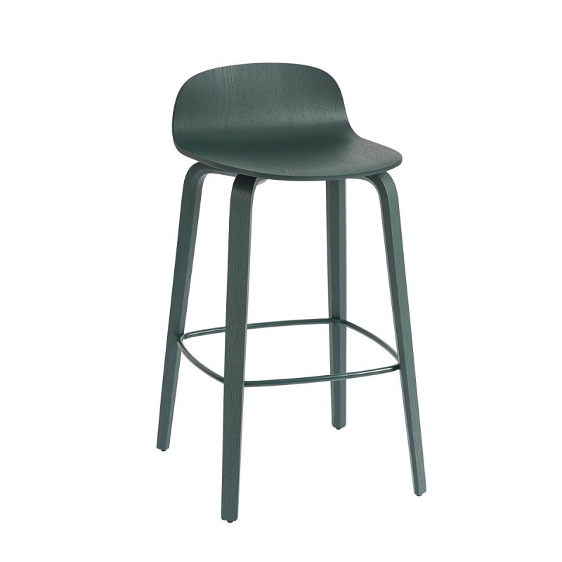 Visu Barkruk Low - Muuto Groen Hout