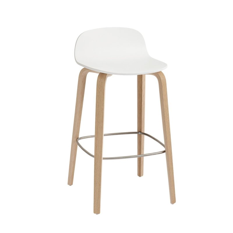 Visu Barkruk Low - Muuto Wit Hout