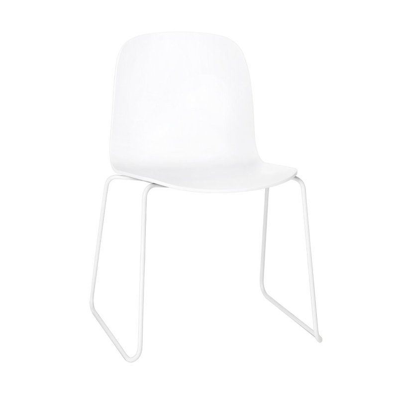 Visu Chair Sled - Muuto Wit Hout