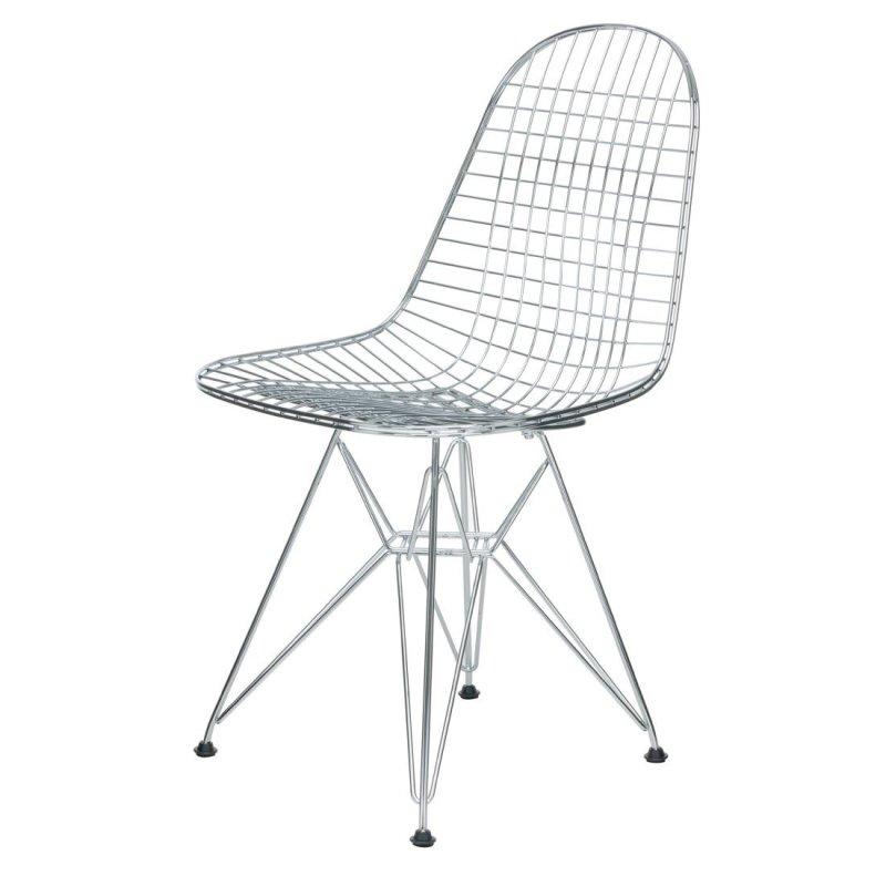 Wire Chair DKR - Vitra Zilver Metaal