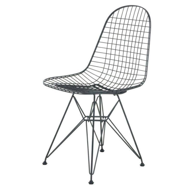 Wire Chair DKR - Vitra Zwart Metaal