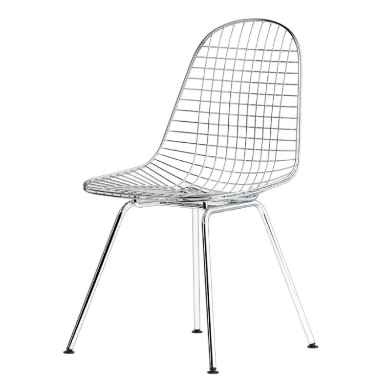 Wire Chair DKX Stoel Chroom - Vitra Zilver Metaal