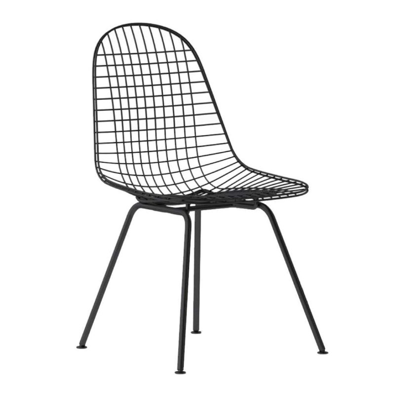 Wire Chair DKX Stoel Zwart - Vitra Zwart Metaal