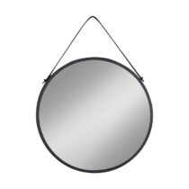 Artichok Sarah ronde wandspiegel zwart - Ø 60 cm Spiegel Zwart Metaal