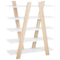 Beliani ESCALANTE Boekenkast met 5 planken lichte houtkleur Kasten Bruin Multiplex