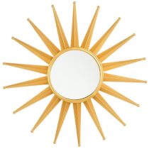 Beliani PERELLI Wandspiegel goud Spiegel Goud Metaal