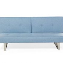 Beliani Slaapbank blauw - bedbank - bank - sofa - klapbank - DUBLIN Bedden Blauw Polyester