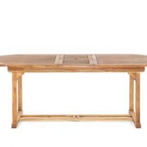 Beliani tuintafel acaciahout - verlengbare tafel - 180/220 cm - JAVA Tuinmeubelen Bruin Hout