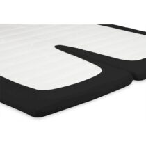 Beter Bed Select Hoeslaken Jersey splittopper - 140 x 200/210/220 cm Beddengoed Zwart Katoen