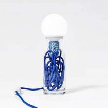 Big Design Pulse Tafellamp L Verlichting Blauw Glas