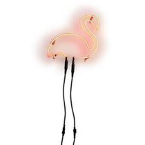 Bitten Flamingo Neon Wandlamp Verlichting Roze Glas