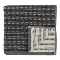 Bloomingville Handdoek 70 x 140 cm Badtextiel Zwart Katoen