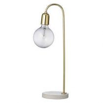 Bloomingville Tafellamp met Marmeren Voet Verlichting Goud Marmer