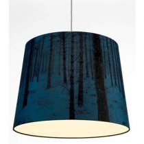 Brunklaus Shady Tree Vintage Hanglamp ø 55 cm Verlichting Blauw Katoen