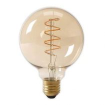 Calex Flex Filament LED Globe E27 4W Lichtbron Verlichting Transparant Glas