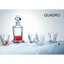 Crystalite Quadro whisky set 7 delig Glazen Transparant Kristalglas