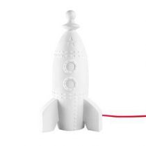 Donkey Products Moon Rocket Tafellamp Baby & kinderkamer Wit Porselein