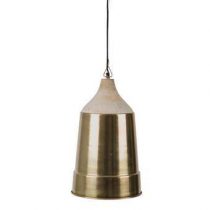Dutchbone Wood Top Hanglamp Verlichting Goud Hout