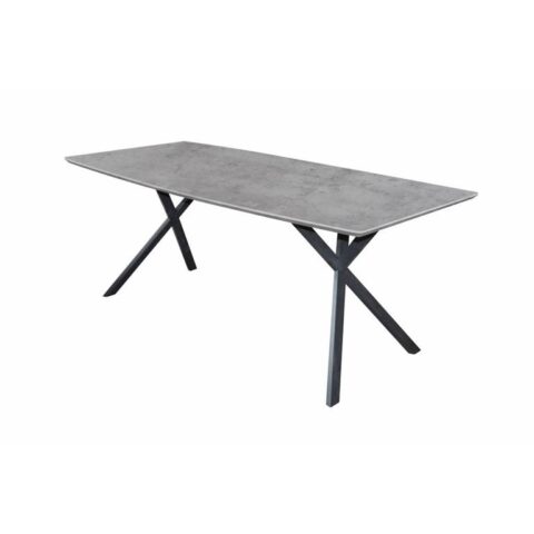 Duverger Cosy - Eettafel 160 - ovaal - betonlook - grijs - 160x90x76cm Tafels Grijs