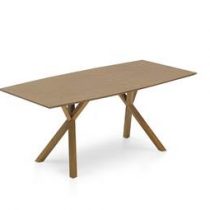 Eetkamertafel - Keukentafel - 180 cm - grenenhouten tafel - LISALA Tafels Bruin MDF