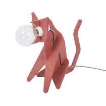Eno Studio Get out Cat Vloerlamp Verlichting Rood Hout