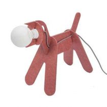 Eno Studio Get out Dog Vloerlamp Verlichting Rood Hout