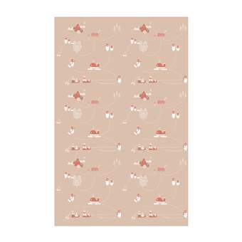 Esthex Pinguïn Behang Wanddecoratie & -planken Roze Papier