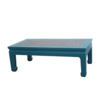Fine Asianliving Chinese Salontafel Blauw Bamboe B132xD70xH45cm Tafels Blauw Hout