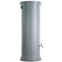 Garantia - Regenton Column - 1000 liter - Grijs Tuinbewatering Grijs Kunststof