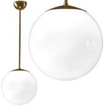 Giso Hanglamp Bol Opaal 77 cm Verlichting Wit Messing