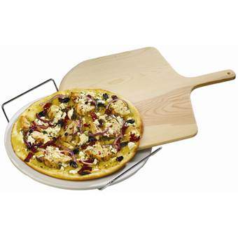 GrillPro Pizza / Grillsteen Ø 33 cm Barbecue accessoires Wit Steen