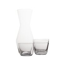 Gusta Karaf met Glazen - 5-delig Glazen Transparant Glas