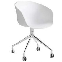 HAY About a Chair AAC24 Stoel Bureaus & bureaustoelen Wit