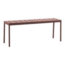 HAY Balcony Bench - Iron red- 2-zits Tuinmeubelen Rood Staal