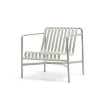 HAY Palissade Lounge Chair Low Tuinmeubels Grijs Staal