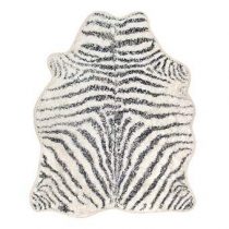 HKliving Zebra Badmat 85 x 100 cm Badtextiel Wit