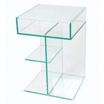 Helderr 59430H9016 Bijzettafel Tafels Transparant Glas