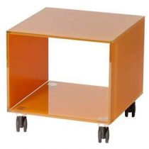 Helderr 59665 Bijzettafel Tafels Oranje Glas