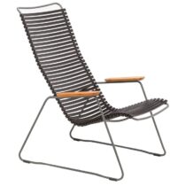 Houe Click Lounge Chair fauteuil black Stoelen Zwart Bamboe