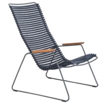 Houe Click Lounge Chair fauteuil dark blue Stoelen Multicolor Bamboe